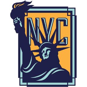 Vagabond Heart New York City Sticker - Weatherproof Vinyl Statue of Liberty Souvenir NYC Decal