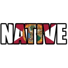 ION Graphics Florida Native Sticker Vinyl Decal FL Pride 5" Bumper Locker Laptop Window - Sticks to Any Surface