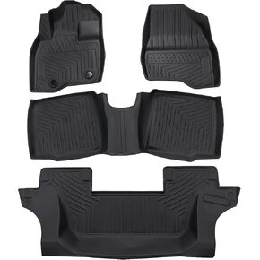 PSLER Floor Mats Fit for Explorer 7 Seats 2015-2019 All Weather Custom Fit Car Floor Liner Car Mats