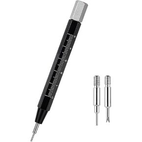 Watch Band Pins Tool, Watch Link Remover Tool Kit Professional Stainless Steel Spring Bar Tool Watch Strap Link Pin Pusher Repair Tool with Ruler for Watch Band Install Adjustment Replacement Sizing