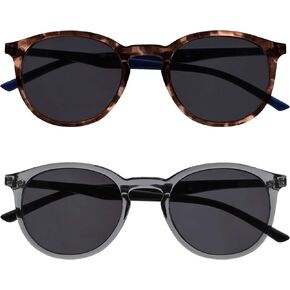 OPULIZE Met 2 حزمة كبيرة للرجال والنساء رمادي واضح أسود الأسلحة نظارات القراءة نظارات القراءة UV400 SS60-7C in Kuwait