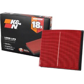 K&N Engine Air Filter: Long Life 18,000 Mile Replacement Air Filter: Compatible 2010-2021 Toyota/Lexus/Mitsubishi (Highlander, RAV4, Sienna, Avalon, Camry, ES 350, NX300, Rx350, L200, Triton) KNA-2443