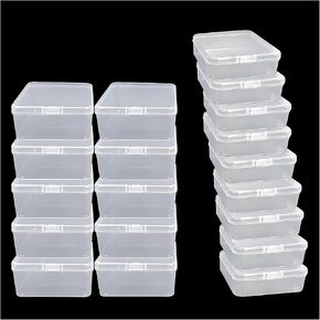 With Lids Transparent File Box Stackable Project Case-Big Plastic Box Home, Office And School Storage, Bead Crafts Scrapbook Paper Storage Plastic File Storage Box Photo Organizers（3PCS）
