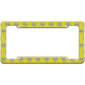 GRAPHICS & MORE Spongebob Smiling Face License Plate Tag Frame