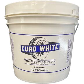 Enforce TC-77 Euro-White Tire Mounting Paste - Biodegradable Universal Lubricant for Motorcycle, Bike, Truck, ATV - Direct Application - for Low-Profile, Aluminum & Alloy Wheel (8Lb Standard)