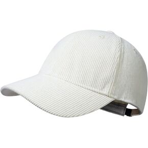 GADIEMKENSD Classic Corduroy Hat for Men Women Baseball Cap with Adjustable Straps
