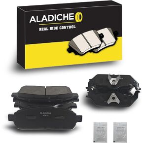8Pcs Front Rear Ceramic Brake Pads Set Compatible with 2004-2008 for Ford F-150,2006-2008 for Lincoln Mark LT