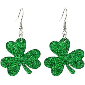 St. Patrick's Day Earrings Green Earring Gifts for Women Girls Lucky Shamrock Drop Dangle Earrings Irish Holiday Jewelry Gifts in Kuwait