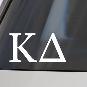 Sorority Shop Kappa Delta Car Decal Sticker- Greek Letters Design, Officially Licensed Kappa Delta Sorority Window Sticker