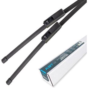 ABT 26 & 16 inch (Pack of 2) Premium Silicone Rubber Windshield Frameless Wiper Blades All-weather Performance Universal Fit DIY Easy Installation Whisper Quiet OEM Quality J/U Hook - FD2616