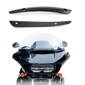 Windshield Side Trim for Harley Road Glide, Motorcycle Split Front Windscreen Side Trim for Road Glide Special FLTRXS, Road Glide Ultra FLTRU, Road Glide FLTRX 2015-2022 (Black)