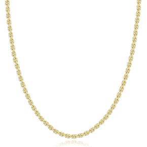 Reoxvo 2.5 MM 3 MM 4 MM Chains for Men 14K Gold/sterling silver plated Twisted Rope Chain Necklace for Men Gold Necklaces Accessories Jewelry for Men Women Available in 18 24 Inch