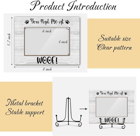 Cat Picture Frame, Kitten Paws, Picture Gifts For Women Wife Friend, Wooden Picture Frame For Holiday Birthday Thanksgiving, 4X6 Photo Frame With Stand -25 in Kuwait