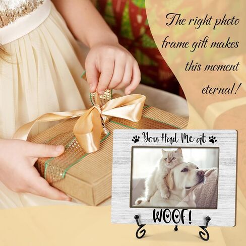 Cat Picture Frame, Kitten Paws, Picture Gifts For Women Wife Friend, Wooden Picture Frame For Holiday Birthday Thanksgiving, 4X6 Photo Frame With Stand -25 in Kuwait