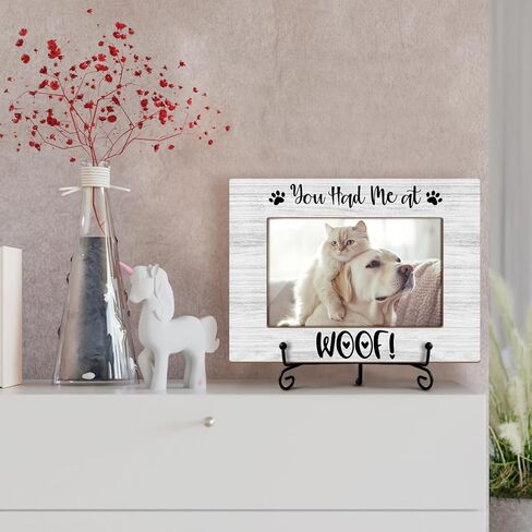 Cat Picture Frame, Kitten Paws, Picture Gifts For Women Wife Friend, Wooden Picture Frame For Holiday Birthday Thanksgiving, 4X6 Photo Frame With Stand -25 in Kuwait