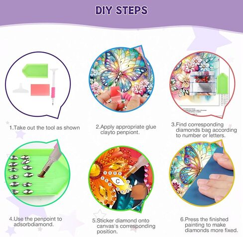 MEIYUDA 5D DIY مجموعات فنية ماسية الشكل للمبتدئين، مجموعات طلاء الماس للبالغين سلحفاة بحرية لطيفة، لوحة ماسية لأحجار الراين للحياة البحرية لتزيين جدران المنزل والمكتب 12 × 12 بوصة in Saudi Arabia