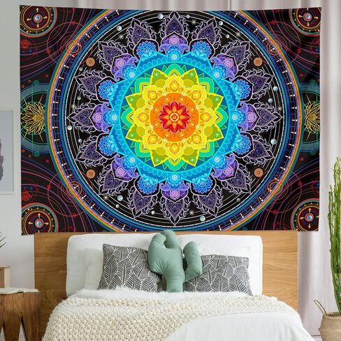 Edeesky Mandala Tapestry for Bedroom Aesthetic Wall Hanging Indian Hippie Wall Decor Bohemian Wall Art Boho Home Decor for Bedroom,Living Room,Dorm in Saudi Arabia