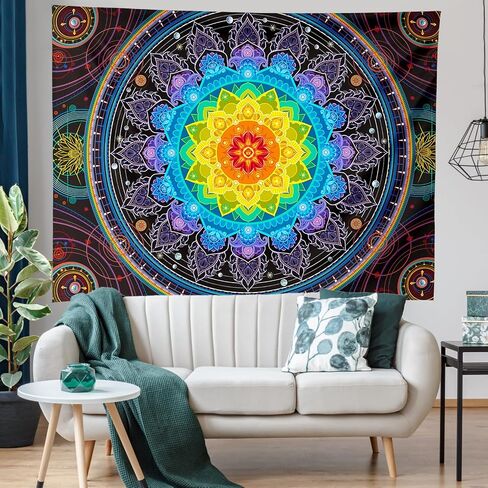 Edeesky Mandala Tapestry for Bedroom Aesthetic Wall Hanging Indian Hippie Wall Decor Bohemian Wall Art Boho Home Decor for Bedroom,Living Room,Dorm in Saudi Arabia