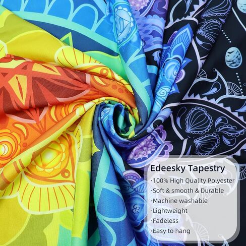 Edeesky Mandala Tapestry for Bedroom Aesthetic Wall Hanging Indian Hippie Wall Decor Bohemian Wall Art Boho Home Decor for Bedroom,Living Room,Dorm in Saudi Arabia