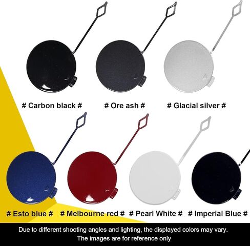 Car Front Bumper Tow Hook Cover Compatible with BMW 4 Series M-Sport F32 Coupe F33 F36 Gran Fit 418i 420i 425i 2014-2019 Trailer Cover Cap 51118061005 Towing Eye Cap Pearl White in Kuwait