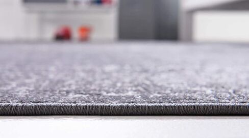 Unique Loom Aarhus Collection Vintage Border Area Rug_AAR003, 10 ft x 13 ft, Dark Gray/Gray in Kuwait