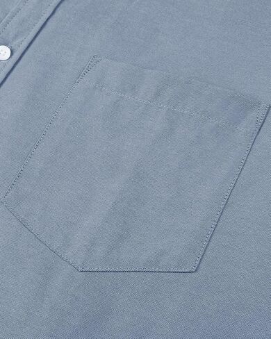 Alimens & Gentle Men's Short Sleeve Oxford Shirt Regular Fit Button Down Collar Shirts with Pocket in Kuwait