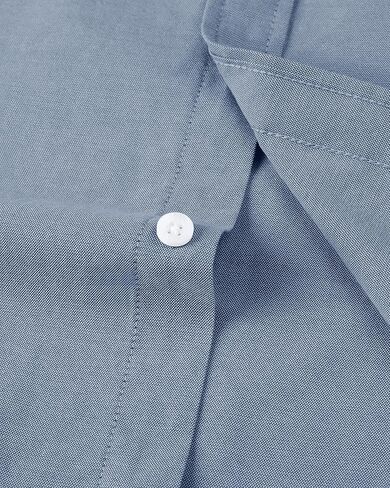 Alimens & Gentle Men's Short Sleeve Oxford Shirt Regular Fit Button Down Collar Shirts with Pocket in Kuwait