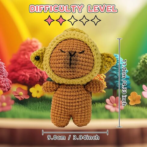 Crochet Kit for Beginners Adults Starter Friendly Crochet Kit with Step-by-Step Video Tutorials,Learn to Cute Gorilla Crochet Animal Kits,DIY Knitting Supplies,Easy Peasy Yarn for Crochet Lovers in Kuwait