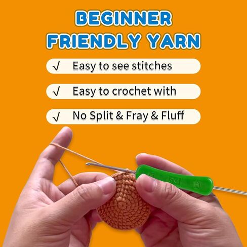 Crochet Kit for Beginners Adults Starter Friendly Crochet Kit with Step-by-Step Video Tutorials,Learn to Cute Gorilla Crochet Animal Kits,DIY Knitting Supplies,Easy Peasy Yarn for Crochet Lovers in Kuwait