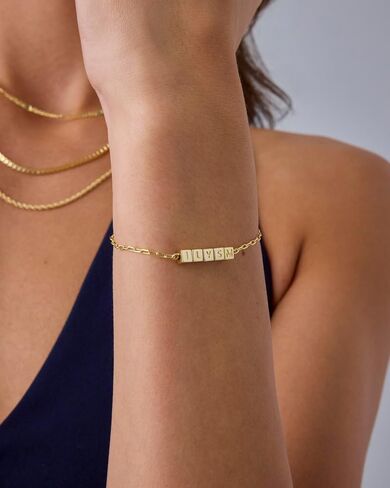 PAVOI 14K Gold Plated Friendship Matching Adjustable Bracelets for Women | Gold Best Friends Bracelet Set | BFF ILYSM Bracelet Pack in Saudi Arabia