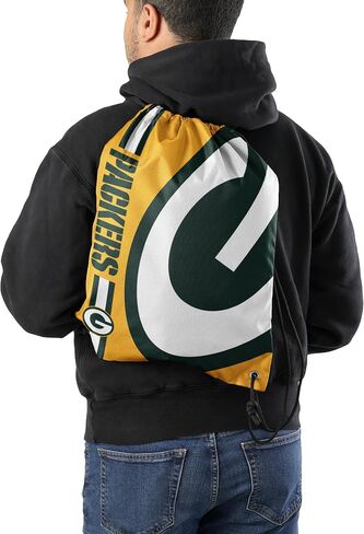 FOCO Kansas City Chiefs NFL Alternate Color Big Logo Drawstring Backpack - Yellow in Saudi Arabia