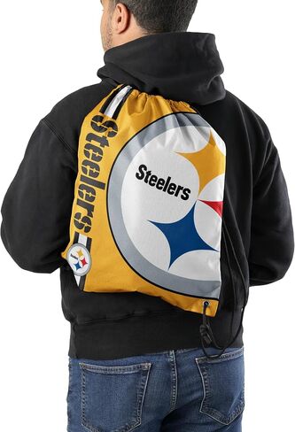 FOCO Kansas City Chiefs NFL Alternate Color Big Logo Drawstring Backpack - Yellow in Saudi Arabia