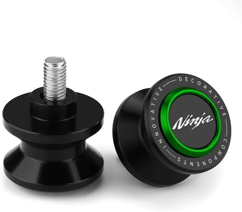 8MM Swingarm Spools Sliders Motorcycle Rear Stand Frame Sliders Aluminum Compatible with K.awasaki Ninja 400 500 650 1000SX ZX4R ZX4RR ZX6R ZX10R ZX-4R ZX-4RR ZX-6R ZX-10R Accessories (Green) in Saudi Arabia