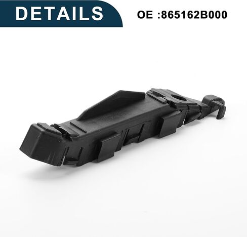 Bumper Support Bracket for Hyundai Santa Fe 2007-2009 Durable No.865162B000 | Right Side Front Bumper Retainer Bracket Hold Mount Black 1 Pc in Saudi Arabia