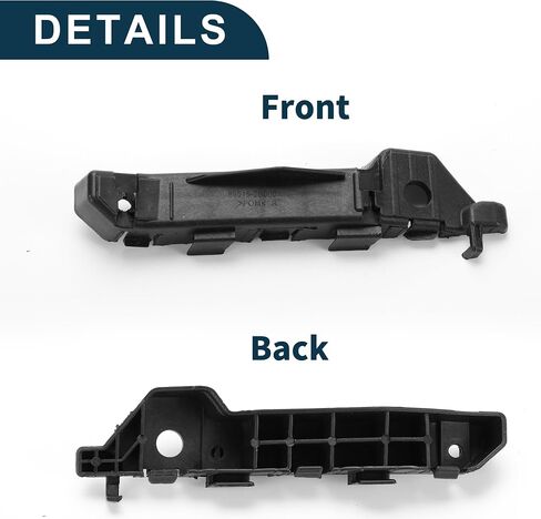 Bumper Support Bracket for Hyundai Santa Fe 2007-2009 Durable No.865162B000 | Right Side Front Bumper Retainer Bracket Hold Mount Black 1 Pc in Saudi Arabia
