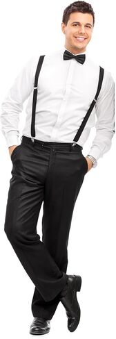 trilece Bow Tie and Suspenders for Men, Adjustable Mens Womens Suspenders, Suspenders with Matching Bowtie in Saudi Arabia