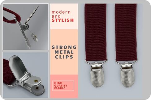 trilece Bow Tie and Suspenders for Men, Adjustable Mens Womens Suspenders, Suspenders with Matching Bowtie in Saudi Arabia