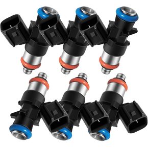 Fuel Injectors for Chrysler 200/300/Town & Country.For Dodge Avenger/Challenger/Charger/Durango/Grand Caravan/Journey.For Ram 1500,C/V.For VW Routan 3.6L V6 0280158233 (6 Pcs)