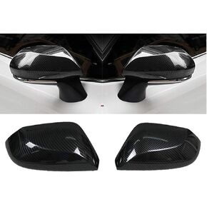 Overlays Carbon Fiber Style Side Door Mirror Cover Covers for 2018-2023 Camry