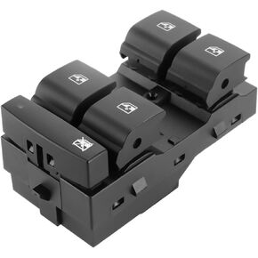 مفتاح نافذة رئيسي لجانب السائق الأيسر الأمامي - متوافق مع شيفروليه كروز 1.4L 1.8L 2011-2016 - استبدال الجزء 20917577 in Kuwait