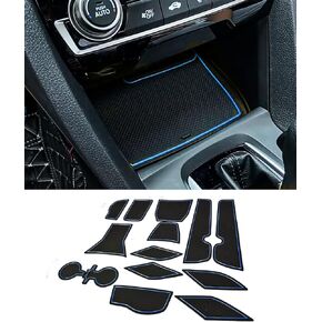 Cup Holder Inserts for 2024 2025 Chevy/Chevrolet Trax Accessories(LS,1RS LT,2RS,ACTIV) Custom Interior Non Slip Anti Dust,for Center Console Liner Mats, for Door Pocket Liners 14pcs(Red)
