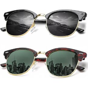 KALIYADI Retro + Aviator Sunglasses, Better in Bundle!