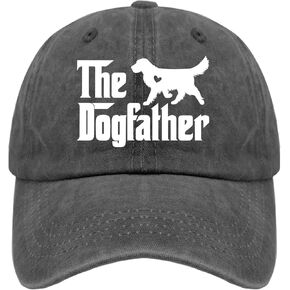Golden Retriever Dad Hat The Dogfather Dad Hat for Women Funny Denim Dad Hat Adjustable