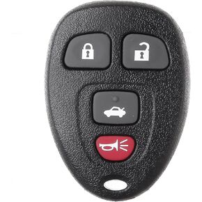 ECCPP 1x Key Fob Shell Case Keyless Entry Remote Control Car Replacement fit for 07 08 09 10 11 12 13 14 15 16 Buick GMC Cadillac Chevy Saturn Pontiac Series OUC60270
