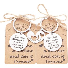 Mother Daughter Mother Son Gifts, Mother's Day Present, Best Friend Jewelry, Back to School Keychain