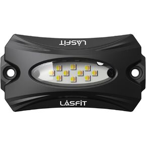 LASFIT Switchback Rock Lights Amber/White 1 Pod Extension Wheel Well Lights Underglow LED Lighting LED Rock Light, fit for LASFIT Only