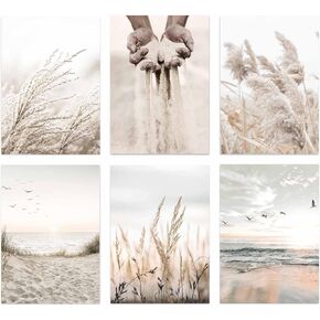 Canssape Set of 9 Nature Mountain Wall Art Green Lake Picture Prints for Wall Decor Home Decorations for Living Room Peaceful Scenery Posters Botanical 8x10 Unframed Wall Art Prints