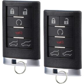 Key Fob fits 2007-2014 Cadillac Escalade Keyless Entry Remote (OUC6000066), Set of 2