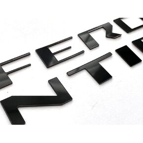 Matte Black Front Grill Letters Compatible with Frontier 2022-Up ABS Plastic Inserts NOT Decals
