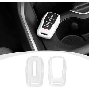 for RAM Key Fob Cover, Carbon Fiber Remote Control Cover Smart Key Protector Key Case Shell Holder for 2018-2023 Dodge RAM 1500 2500 3500 Accessories, ABS